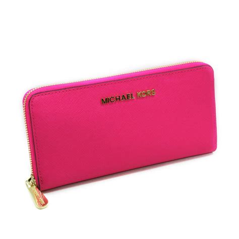 michael kors neon pink wallet|michael kors jet wallet pink.